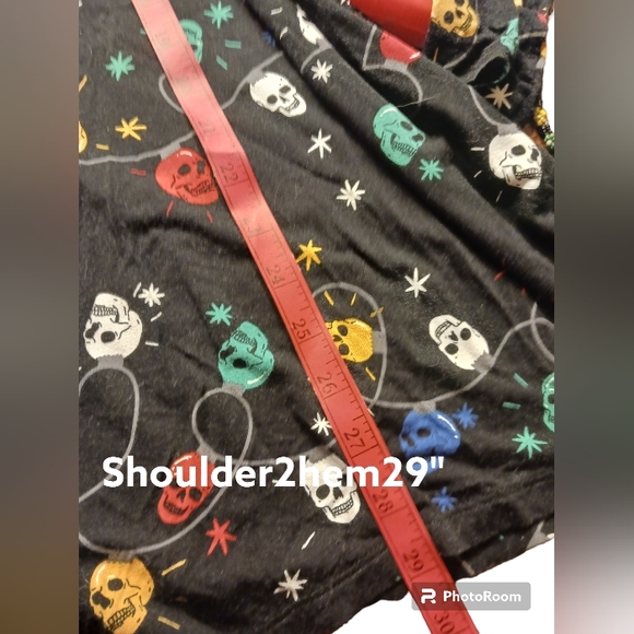 Torrid Skull/Xmas lights SleepShirt EUC 4X - Picture 4 of 4